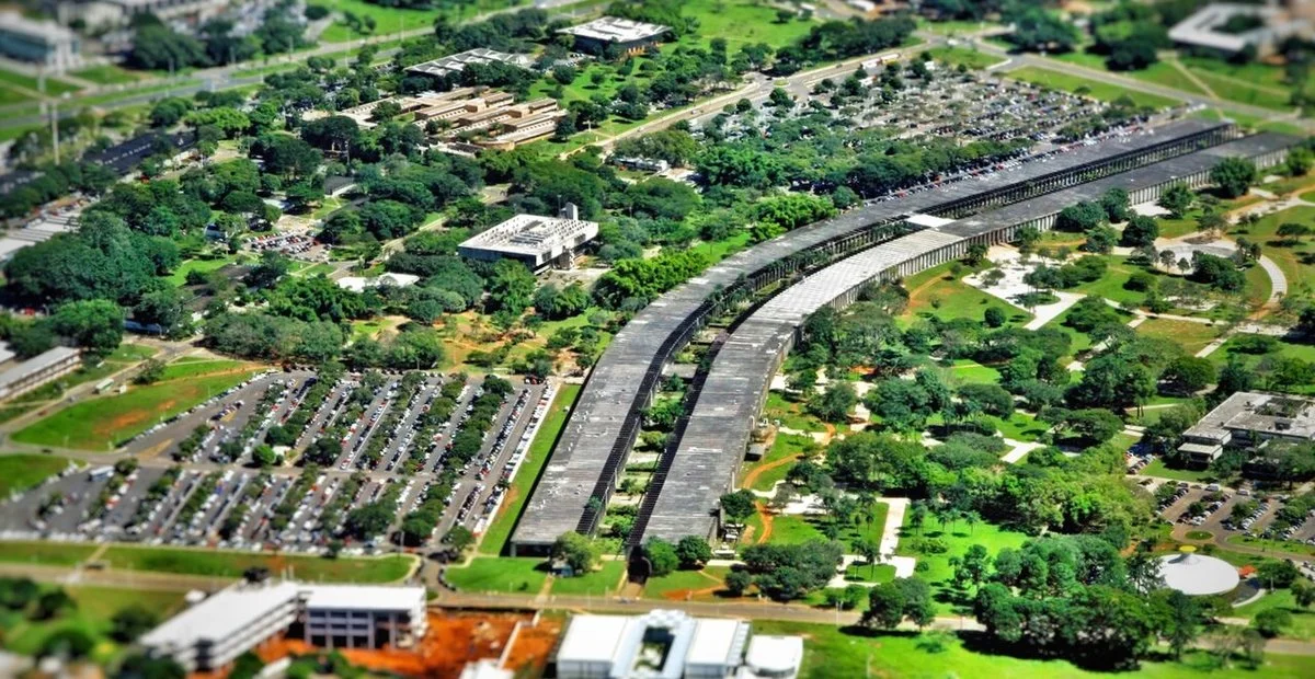 Vista do Campus Darcy Ribeiro da Universidade de Brasília onde foi estruturado o Cespe