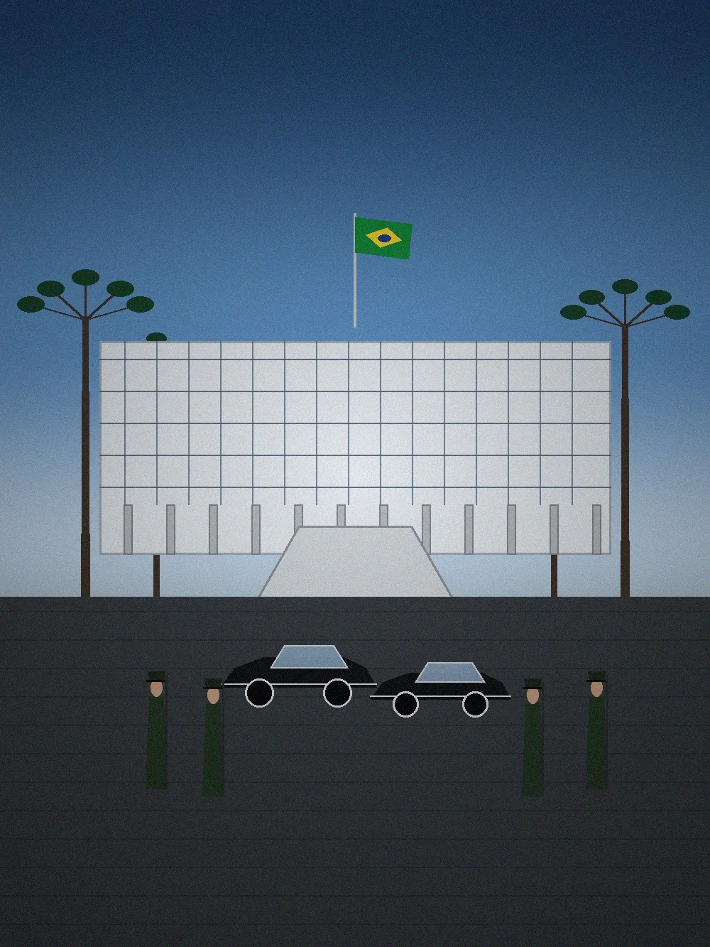 Palacio Iguacu em Curitiba sediando a Presidencia da Republica em 1969 entre as Capitais Temporarias do Brasil
