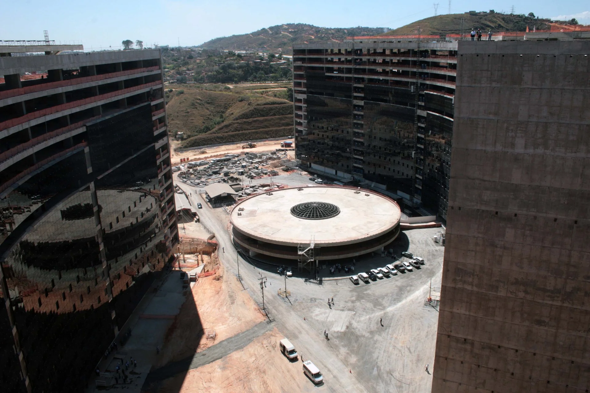 Edifícios modernos da Cidade Administrativa de Minas Gerais em Belo Horizonte