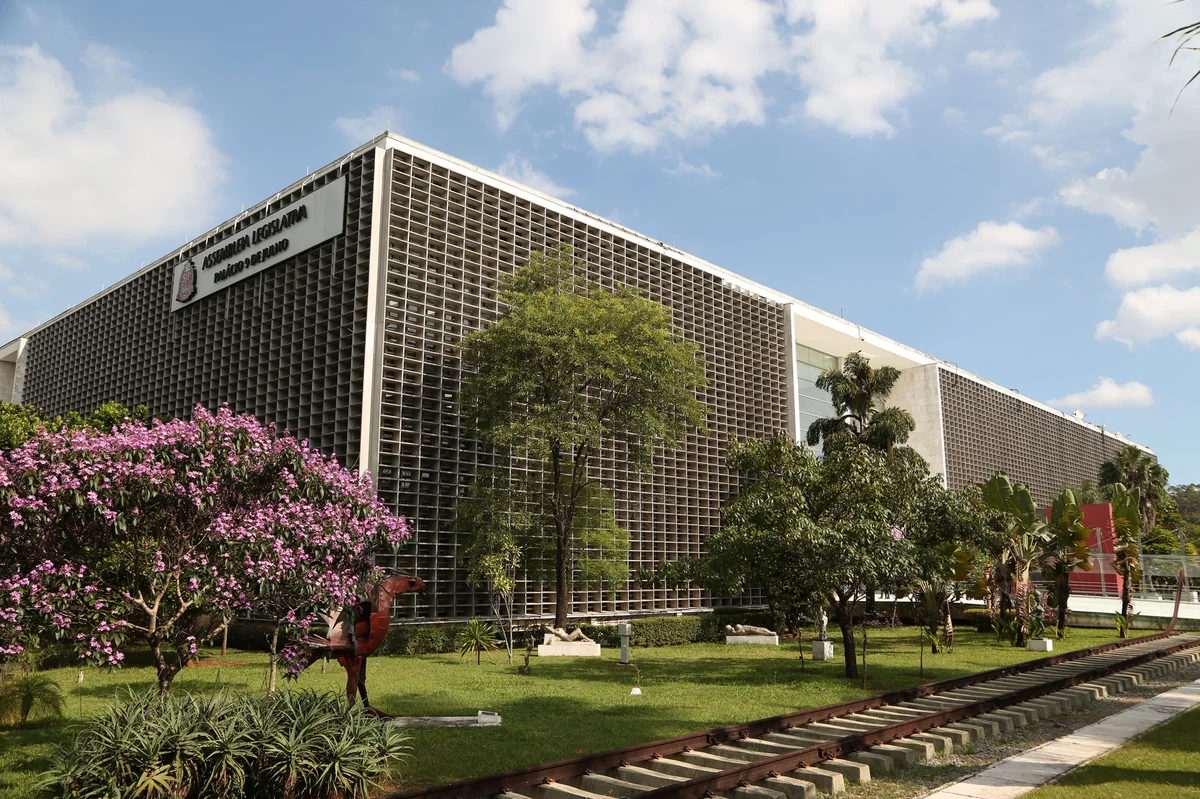 Fachada do Palácio 9 de Julho sede da Assembleia Legislativa do Estado de São Paulo