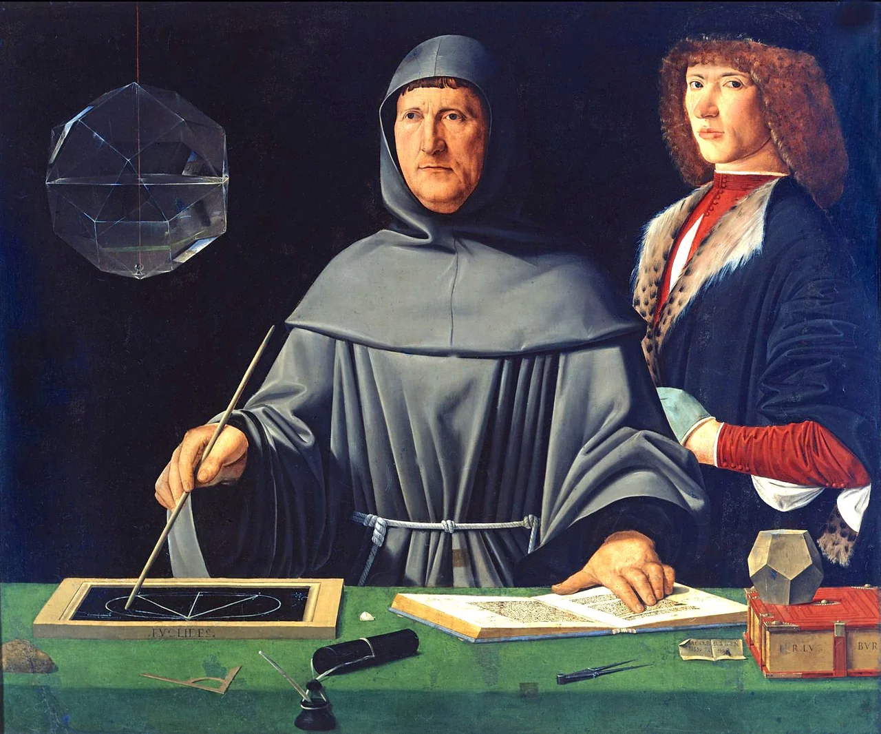 Contabilidade PCAL: Retrato histórico de Frei Luca Pacioli, pai da contabilidade moderna e das partidas dobradas