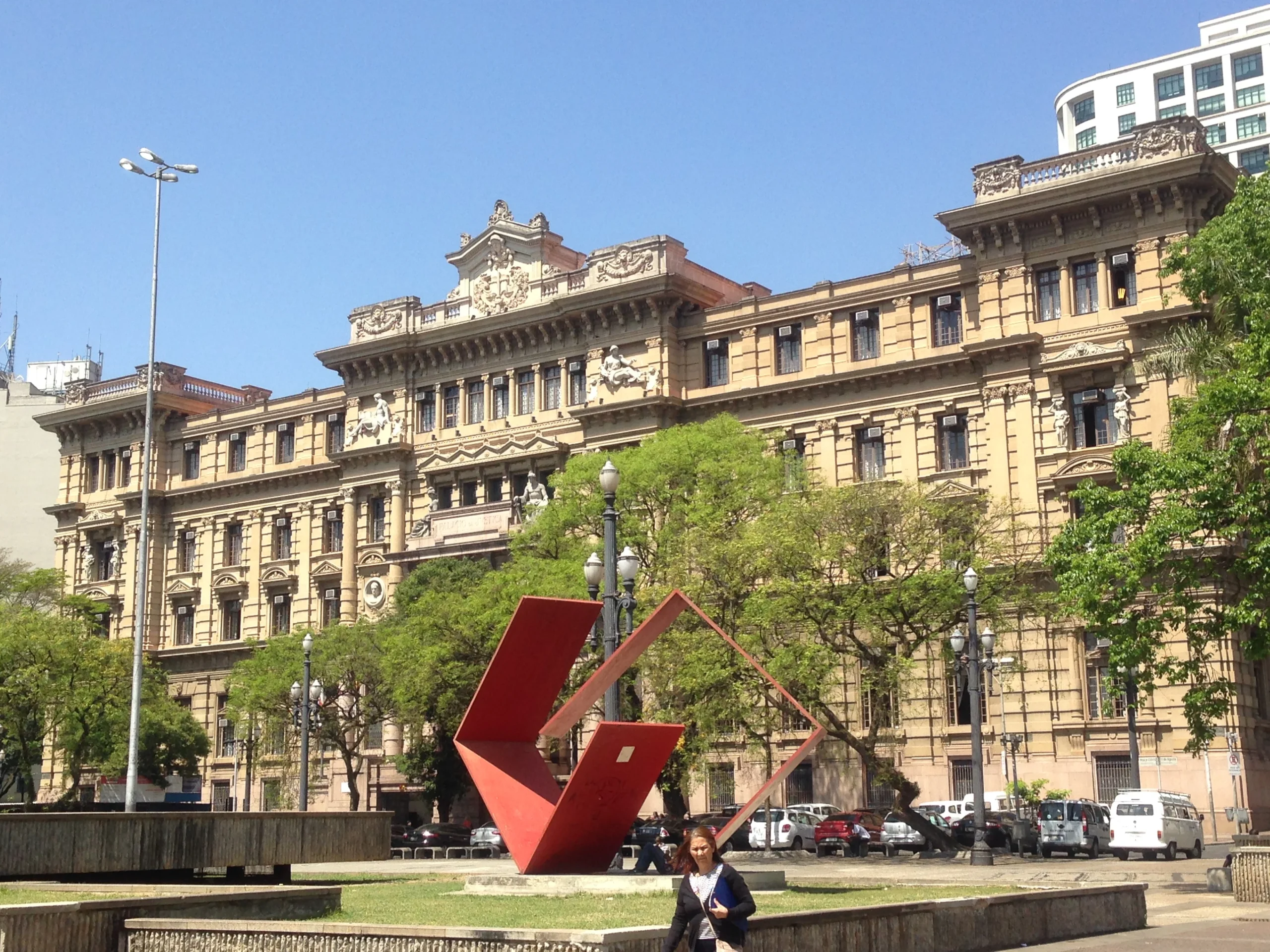 Fachada histórica do Palácio da Justiça de São Paulo sede do Tribunal de Justiça estadual TJSP