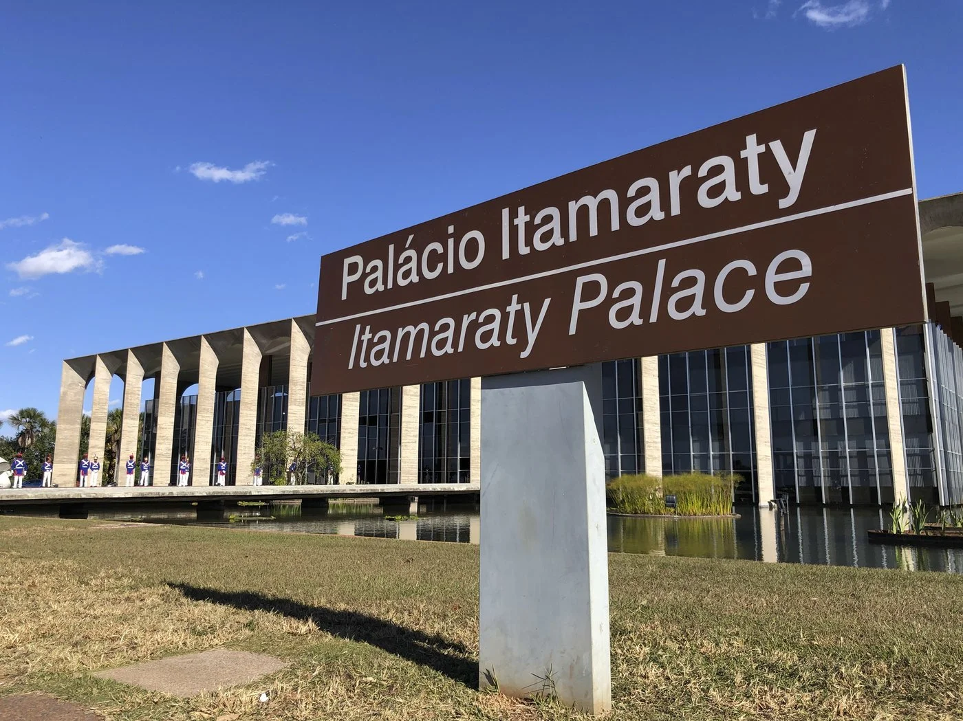 Fachada do Palácio Itamaraty em Brasília sede do Ministério das Relações Exteriores